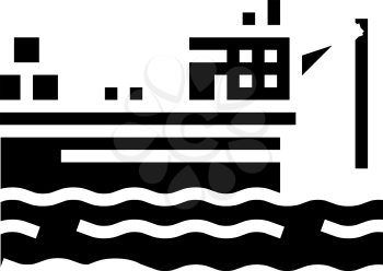 ship crane equipment glyph icon vector. ship crane equipment sign. isolated contour symbol black illustration