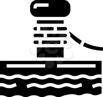 container loader port equipment glyph icon vector. container loader port equipment sign. isolated contour symbol black illustration