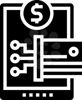 digital technology shop department glyph icon vector. digital technology shop department sign. isolated contour symbol black illustration