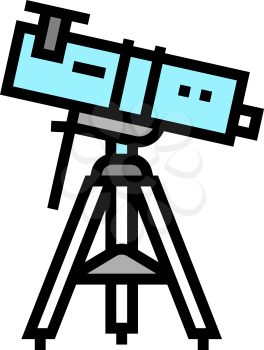 reflector planetarium color icon vector. reflector planetarium sign. isolated symbol illustration