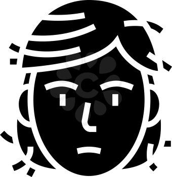 hair damage disease line icon vector. hair damage disease sign. isolated contour symbol black illustration