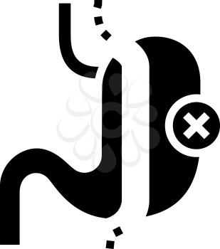 sleeve resection bariatric line icon vector. sleeve resection bariatric sign. isolated contour symbol black illustration