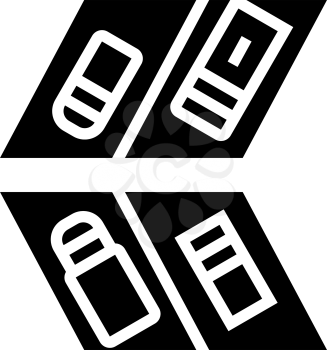 market parking line icon vector. market parking sign. isolated contour symbol black illustration