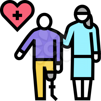 personal care homecare service color icon vector. personal care homecare service sign. isolated symbol illustration