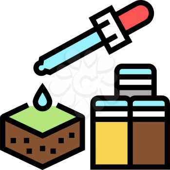chemical pesticides soil color icon vector. chemical pesticides soil sign. isolated symbol illustration
