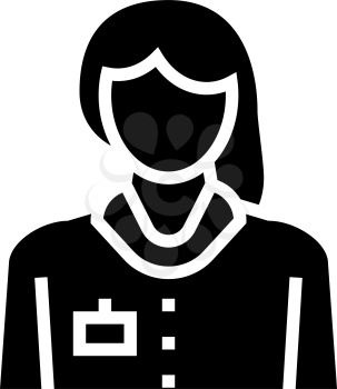 nurse homecare service glyph icon vector. nurse homecare service sign. isolated contour symbol black illustration