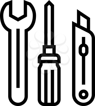 repair mens leisure line icon vector. repair mens leisure sign. isolated contour symbol black illustration