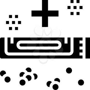 medical drug homeopathy glyph icon vector. medical drug homeopathy sign. isolated contour symbol black illustration