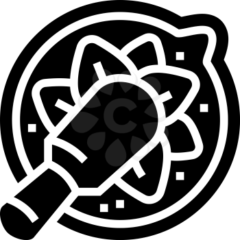 prepare homeopathy medicine glyph icon vector. prepare homeopathy medicine sign. isolated contour symbol black illustration