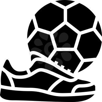 play football soccer mens leisure glyph icon vector. play football soccer mens leisure sign. isolated contour symbol black illustration