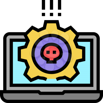 antivirus software color icon vector. antivirus software sign. isolated symbol illustration