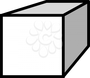 square bar metal profile color icon vector. square bar metal profile sign. isolated symbol illustration
