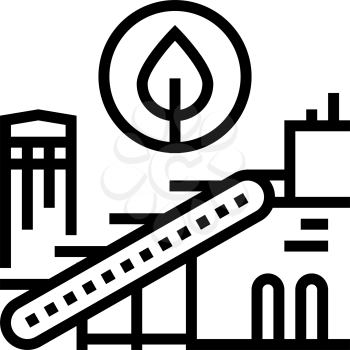 environmental technologies line icon vector. environmental technologies sign. isolated contour symbol black illustration
