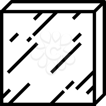 sheet metal line icon vector. sheet metal sign. isolated contour symbol black illustration