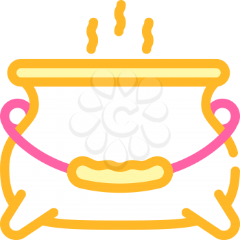 boiling potion in tank color icon vector. boiling potion in tank sign. isolated symbol illustration