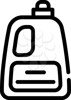liquid powder or conditioner bottle line icon vector. liquid powder or conditioner bottle sign. isolated contour symbol black illustration