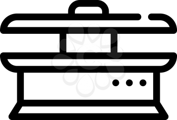 ironing equipment line icon vector. ironing equipment sign. isolated contour symbol black illustration