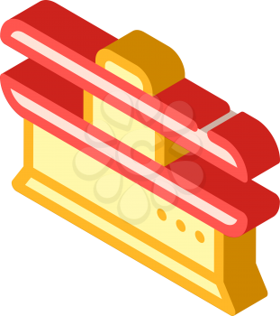 ironing equipment isometric icon vector. ironing equipment sign. isolated symbol illustration