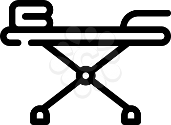 board for ironing line icon vector. board for ironing sign. isolated contour symbol black illustration