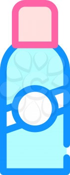 foundation sprayer color icon vector. foundation sprayer sign. isolated symbol illustration
