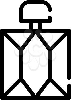 perfume bottle line icon vector. perfume bottle sign. isolated contour symbol black illustration