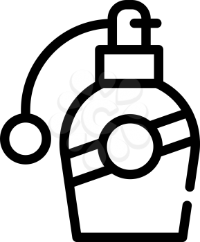 aromatic spray bottle line icon vector. aromatic spray bottle sign. isolated contour symbol black illustration