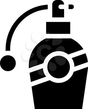 aromatic spray bottle glyph icon vector. aromatic spray bottle sign. isolated contour symbol black illustration