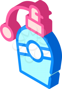 aromatic spray bottle isometric icon vector. aromatic spray bottle sign. isolated symbol illustration