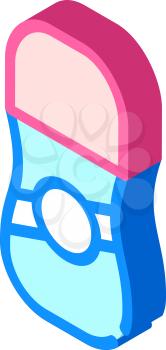 antiperspirant bottle isometric icon vector. antiperspirant bottle sign. isolated symbol illustration