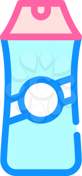 shampoo bottle color icon vector. shampoo bottle sign. isolated symbol illustration