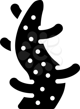 aquarium coral glyph icon vector. aquarium coral sign. isolated contour symbol black illustration