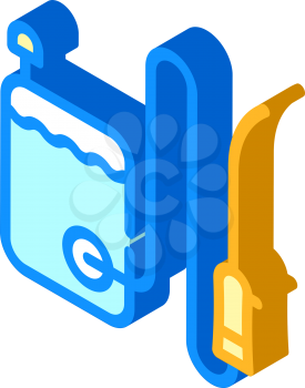 sanitation equipment isometric icon vector. sanitation equipment sign. isolated symbol illustration