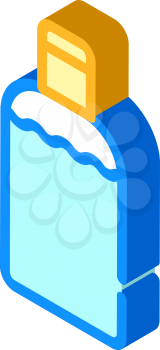 disinfection gel bottle isometric icon vector. disinfection gel bottle sign. isolated symbol illustration