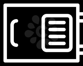safe equipment glyph icon vector. safe equipment sign. isolated contour symbol black illustration
