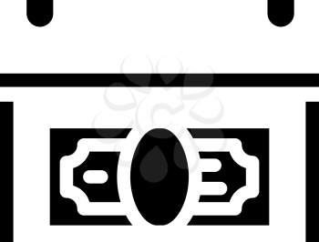 win soccer team money glyph icon vector. win soccer team money sign. isolated contour symbol black illustration