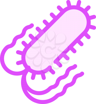 salmonella bacteria color icon vector. salmonella bacteria sign. isolated symbol illustration