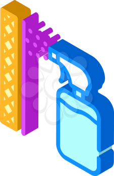 waterproof layer sprayer isometric icon vector. waterproof layer sprayer sign. isolated symbol illustration