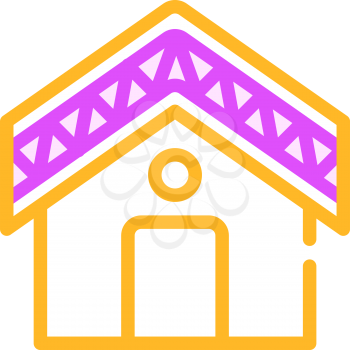 building roof waterproof color icon vector. building roof waterproof sign. isolated symbol illustration