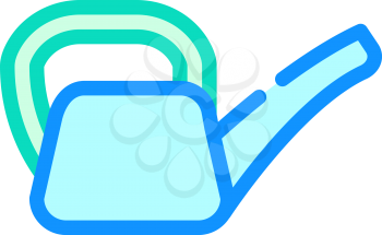 watering can color icon vector. watering can sign. isolated symbol illustration