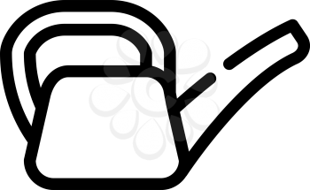 watering can line icon vector. watering can sign. isolated contour symbol black illustration