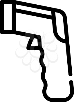 pyrometer measuring equipment line icon vector. pyrometer measuring equipment sign. isolated contour symbol black illustration