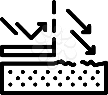 sun protection cream layer line icon vector. sun protection cream layer sign. isolated contour symbol black illustration
