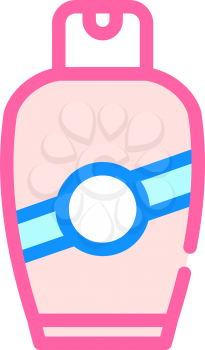 cream bottle color icon vector. cream bottle sign. isolated symbol illustration