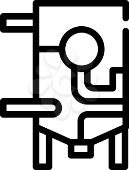 refiner equipment line icon vector. refiner equipment sign. isolated contour symbol black illustration