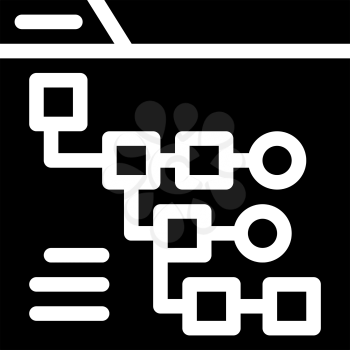 exploratory data analysis glyph icon vector. exploratory data analysis sign. isolated contour symbol black illustration