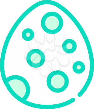 egg dinosaur color icon vector. egg dinosaur sign. isolated symbol illustration