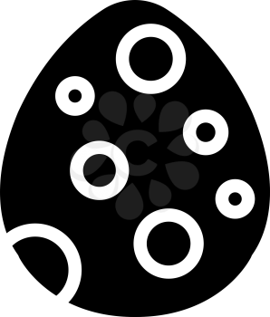 egg dinosaur glyph icon vector. egg dinosaur sign. isolated contour symbol black illustration