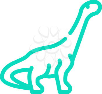 antarctosaurus apatosaurus argentinosaurus dinosaur color icon vector. antarctosaurus apatosaurus argentinosaurus dinosaur sign. isolated symbol illustration