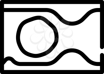 thrombus health problem line icon vector. thrombus health problem sign. isolated contour symbol black illustration