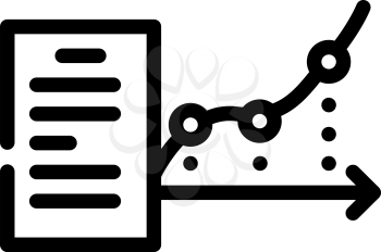 report analysis line icon vector. report analysis sign. isolated contour symbol black illustration